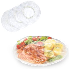 Plastic Bowl Covers with Elastic Edge 30", Pack of 1000 Clear Disposable Bowl Covers Elastic, Odorless Plastic Covers for Bowls