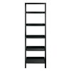 Bellamy 5-Tier Leaning Shelf; Black