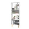 Manhattan Comfort Essex 60.23 Decor Bookcase with 8 Shelves in White and Zebra