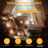 17.71in LED Ceiling Fan with Light Round Pendant Fan Lamp Low Profile Fan Light with 6 Fan Speed 3 Colors Remote Control APP Control Timer Function