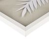 Framed Rice Paper Palm Leaves 3-piece Shadowbox Wall Decor Set