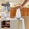 VEVOR Glass Rinser, 10 Powerful Spraying Jets 360° Rotating Cup Rinser for Sink, Wearproof ABS Sink Faucet Cup Washer & ABS Cup Holder for Baby Bottle