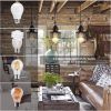 Industrial Black Pendant Light Metal Cage Pendant Lights Dining Room Hanging Lighting for Kitchen Island Living Room Bedroom Entryway Barn Farmhouse