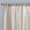 Linen Blend Light Filtering Curtain Panel Pair(2 Pcs Window Panels)