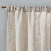 Linen Blend Light Filtering Curtain Panel Pair(2 Pcs Window Panels)