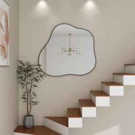 Irregular Cloud-Shaped Metal Accent Wall Mirror