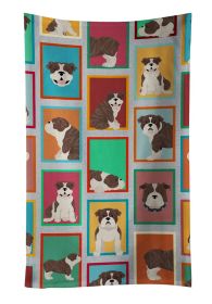 Lots of Brindle English Bulldog Kitchen Towel Dish Cloths Guest Hand Towel Decorative Bathroom Towel for Face,Tea, Dishcloth, Kitchen and Bath