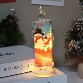 Christmas Flameless Candles for Home Decoration Christmas Gift (Color: style 1, size: S)