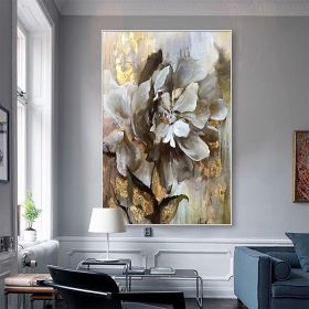 Handmade Flower Oil Painting On Canvas Wall Art Decoration Modern Abstract PictureLiving Room Hallway Bedroom Luxurious Decorative Painting (Style: 01, size: 100X150cm)