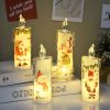 Christmas Flameless Candles for Home Decoration Christmas Gift