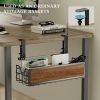 Under Desk Cable Management Tray,No Drill Cable Management with Clamp Cord Organizer for Desk Metal Wire Management Cable