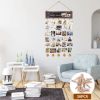 Wall Storage Organizer with Clips for Home Office Decor