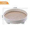 Modern Decorative Trays Home Decor Round Storage Tray Organizer Nordic Art Tray Jewelry Tray Candlestick Stand Table Living Room