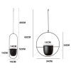 Nordic Metal Hanging Chain Flower Pot Iron Hanging Flower Basket Vase Plant Hanging Planter For Home Garden Balcony Decoration