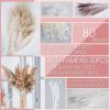 60/62/76/80/85/100pcs Boho Pampas Grass Bouquet Home Decor Floral Dried Flowers Wedding Arrangements Natural Reed Bunny Tails