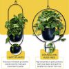 Nordic Metal Hanging Chain Flower Pot Iron Hanging Flower Basket Vase Plant Hanging Planter For Home Garden Balcony Decoration