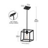 Adjustable Metal Hanging Lamp Cage For Kitchen